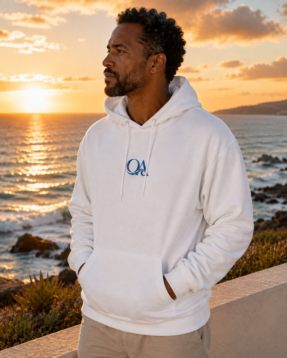 Sweat à capuche Signature Ocean Heart